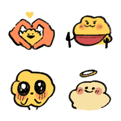 [LINE絵文字] popcorn chicken emojiの画像