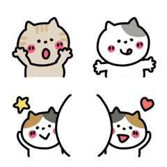 [LINE絵文字] 可愛い癒しねこの画像