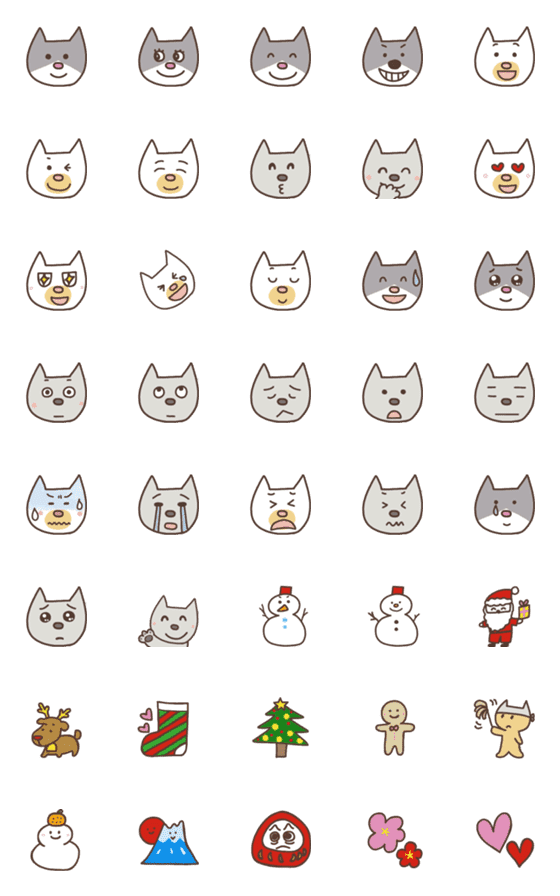 [LINE絵文字]はぴねこ冬えもじかわいいの画像一覧