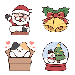 [LINE絵文字] Cute Christmas ＆ HNY Emoji Animationの画像