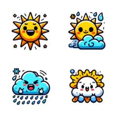 天気の不思議: かわいくて表現豊かの絵文字メイン画像