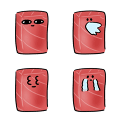[LINE絵文字] シンプル マグロ  日常会話の画像