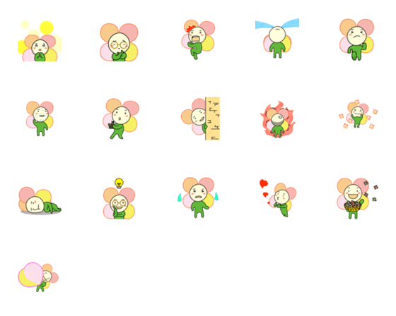 [LINE絵文字]Blooming Floryの画像一覧