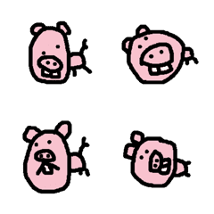 [LINE絵文字] Am i a Pig？の画像