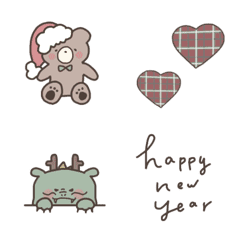 [LINE絵文字] Xmas♡お正月 辰の画像