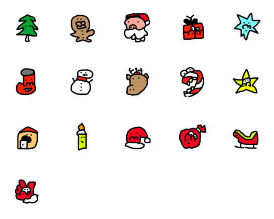 [LINE絵文字]Funny Christmas 2023 for youの画像一覧