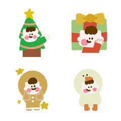 [LINE絵文字] Justice Orange Juice Baby 4 Christmas！の画像