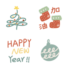 [LINE絵文字] DaisyDaily-Merry Xmas ＆ Happy New Year Iの画像
