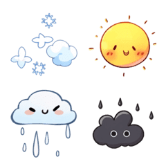 [LINE絵文字] 季節とお天気の色々絵文字。の画像