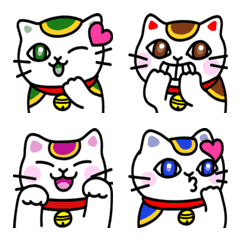 [LINE絵文字] 【動く】招き猫の画像