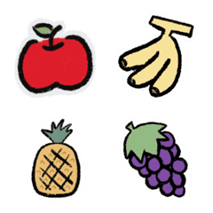 [LINE絵文字] All the fruits are here./Hand Paintedの画像