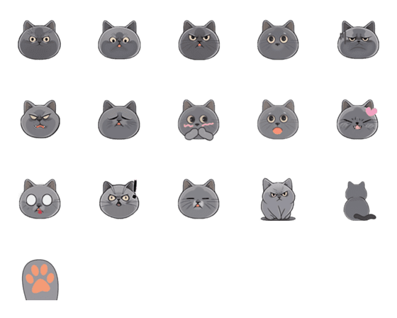 [LINE絵文字]British shorthairの画像一覧