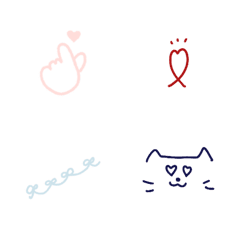 [LINE絵文字] 大人向け♡シンプルかわいい記号絵文字の画像