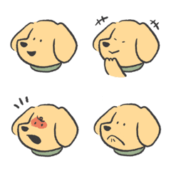 [LINE絵文字] dog UNA - golden retrieverの画像