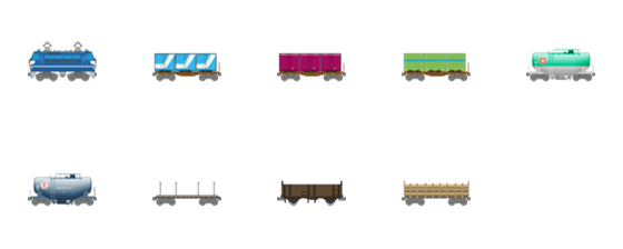 [LINE絵文字]貨物列車アニメーションの画像一覧