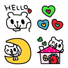 (色んな絵文字セット392大人可愛いシンプルの絵文字メイン画像