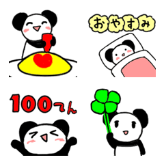 [LINE絵文字] パンダとハートの絵文字の画像