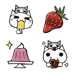 [LINE絵文字] 頭にネコ30・絵文字で季節の日常会話(頭猫)の画像