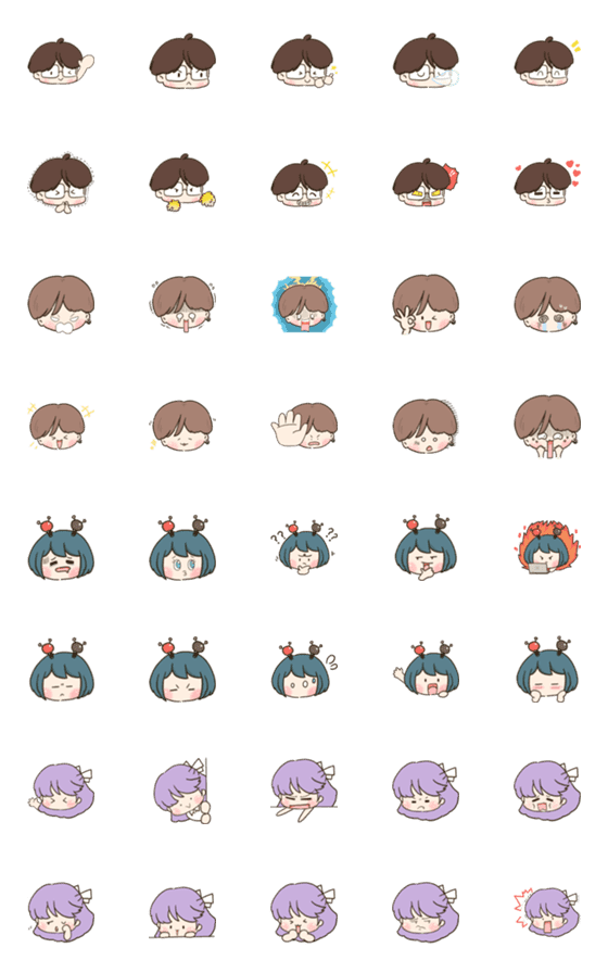 [LINE絵文字]Everyday Emoji_Mirai Groupの画像一覧