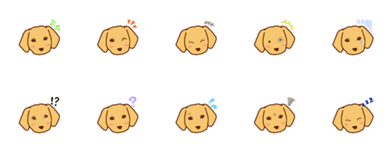 [LINE絵文字]Dachshund Reichanの画像一覧