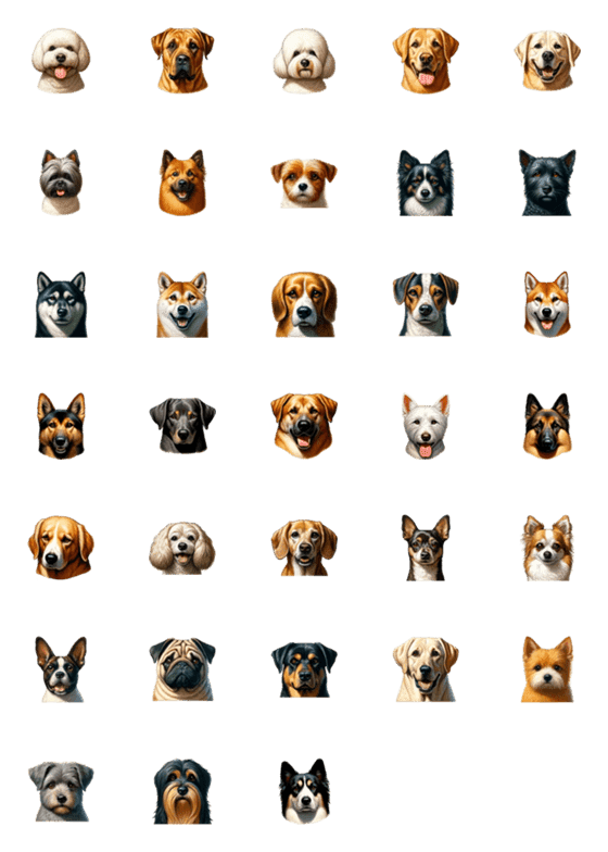 [LINE絵文字]【犬】犬犬犬dog犬の画像一覧