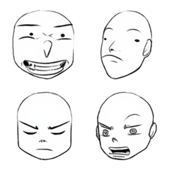 [LINE絵文字] exaggerated expression emojiの画像