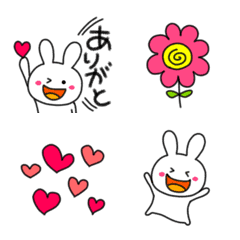 [LINE絵文字] うさぎサン♥1年中使えるよ♥の画像