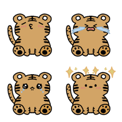 [LINE絵文字] Tiger expressionの画像