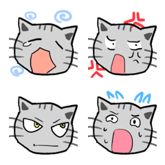 [LINE絵文字] ふき出しネコちゃんの絵文字 38の画像