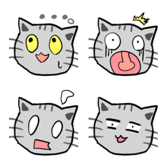 [LINE絵文字] ふき出しネコちゃんの絵文字 39の画像