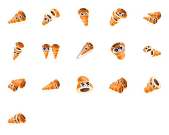 [LINE絵文字]【グーグリーズ】コロネ 編の画像一覧