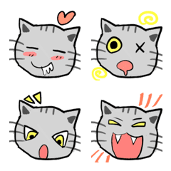 [LINE絵文字] ふき出しネコちゃんの絵文字 42の画像