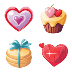 [LINE絵文字] sweet dessert emoji.の画像