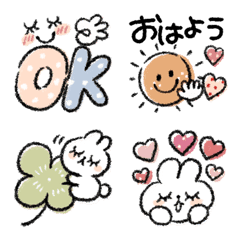 [LINE絵文字] 使いやすい日常絵文字♡の画像