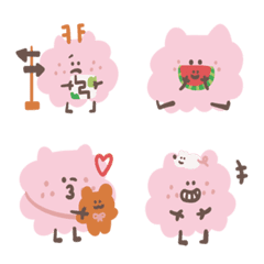 [LINE絵文字] Fluffy's best friends 3.1の画像
