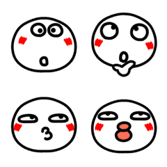 [LINE絵文字] ▶動く！のびまるの変顔絵文字の画像