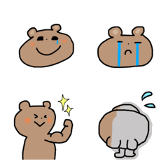 [LINE絵文字] へたクマの絵文字の画像