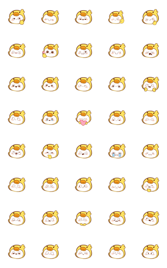 [LINE絵文字]Chibi Duckling 2 (Emoji)の画像一覧