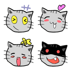 [LINE絵文字] ふき出しネコちゃんの絵文字 48の画像