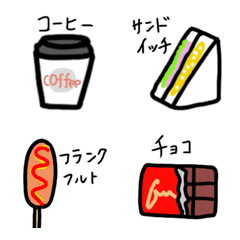 [LINE絵文字] シュールなコンビニで買う物。の画像