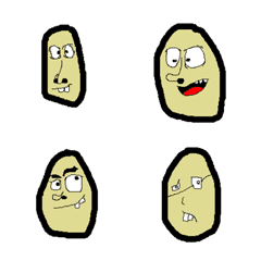 [LINE絵文字] Egg random faceの画像