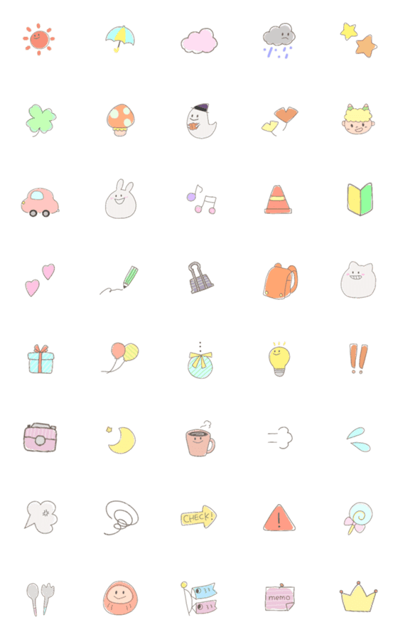 [LINE絵文字]シンプル絵文字＊◯の画像一覧