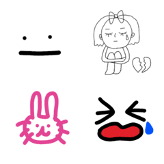 [LINE絵文字] simple emojidayo2の画像