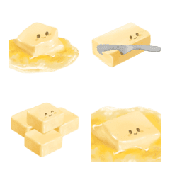 [LINE絵文字] なんにでも バター ちゃんの画像