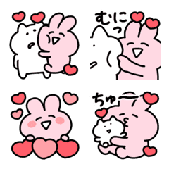 [LINE絵文字] ◯らぶいうさぎBIG LOVE◯の画像