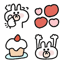 もちもちなうさぎちゃん①の絵文字メイン画像
