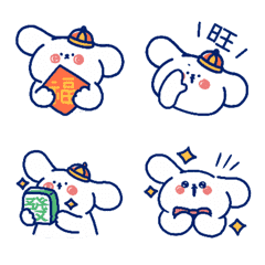 [LINE絵文字] fishandmi.life_A whole year with fat dogの画像