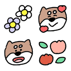 普通のいぬちゃん絵文字記号①の絵文字メイン画像
