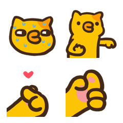 [LINE絵文字] gua gua cat_emoji 1の画像