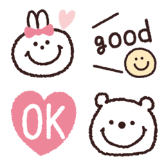 ゆるっと絵文字・ハート多めの絵文字メイン画像